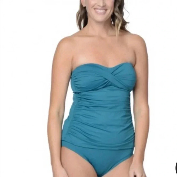 Royal Blue Jantzen Tankini Swimsuit Set Size 10 - Picture 3 of 9